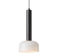 Brushed Gold Milk Glass Light Bar Black Mid Century Pendant Lighting Fixture Farmhouse Industrial Hanging Lamp Small Rustic Chandelier for Kitchen Island Bedroom Dining Room
