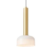 Brushed Gold Milk Glass Light Bar Black Mid Century Pendant Lighting Fixture Farmhouse Industrial Hanging Lamp Small Rustic Chandelier for Kitchen Island Bedroom Dining Room