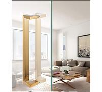 Brushed Stainless Steel Push Pull Bar Handles,15/13/16 in Door Handle for Kitchen, for Office Closet Barns, Two-Side Design, Matte Finish(Gold,100cm/39.4in)
