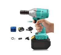 Brushless Electric Wrench Lithium Battery 88V Battery Impact Wrench Carpentry Shelf Auto Repair 310N.M High Torque Screwdriver Drill 2200rpm 2X 6.0Ah Lithium Batteries Fast Charger Tools K