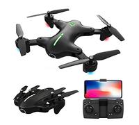 Brushless RC Drone with Camera for Adults 4K / 8K HD Quadcopter WiFi Real-Time Image Transmission Foldable Aerial Photography Helicopter (4k 1 Battery)