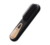 Brusho Hair Pro - Brosse À Lisser Les Cheveux Sans Fil | Brosse Lissante En Céramique À Chauffage Rapide 30W | Brusheo Hair Pro Avec Réglage 4 Températures | Brosse Lissante Rechargeable USB Pour Femm