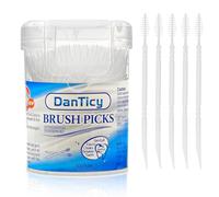 Brushpicks Lot de 300 cure-dents interdentaires à poils doux pour enlever la plaque dentaire et les débris entre vos dents