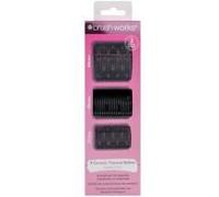 Brushworks Assortiment de Bigoudis Chauffant en Céramique - Boîte 9 Bigoudis