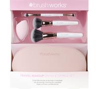 Brushworks Ensemble Pinceau Et Éponge De Maquillage De Voyage