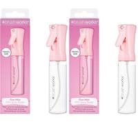 Brushworks Fine Mist Mini Spray Bottle - Refillable 80ml Travel Sized Sprayer for Hair Care, Styling, Curls, Skin Hydration, Plant Care & More - Portable, Versatile & Cruelty-Free (Lot de 2)