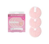 Brushworks Reusable Makeup Remover Pads cotons démaquillants lavables 3 pcs