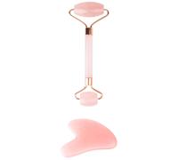 brushworks HD Roler en résine de quartz rose et Gua Sha