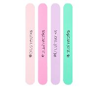 Brushworks Lot de 4 de limes à ongles pastel