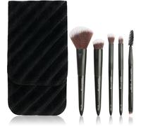 Brushworks Mini Travel Face & Eye Brush Set pochette de voyage avec pinceaux