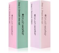 Brushworks Pastel Buffing Blocks bloc polissoir quatre faces pour manucure