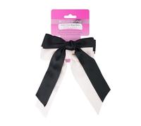 Brushworks Satin Hair Bow Duo - Black & White