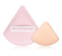 Brushworks Borla Maquillaje Triangular Acolchada Pack Duo