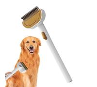 Brusque pour chats - 7,28x2,4 pouces Peigne d'épilation pour le confort de toilettage, contrôle de la perte de massage, outil de nettoyage pour animaux de compagnie, chaton, chat, chien, acier inoxyda