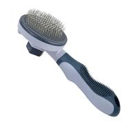 Brusque pour chien - 20,2x7.5x5,8 cm autonettoyant le peigne de dépannage | Santé facile à manquer: le maintien d'un manteau sain est important pour votre ami à fourrure. Dites adieu aux enchevêtremen