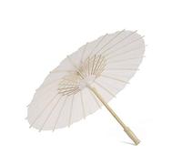 Brussel 1 ombrelle chinoise vintage en papier blanc vierge à faire soi-même, cadre en bois, pour séance photo, danse, 40 cm