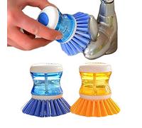 Brussels 08 1 brosse à récurer avec distributeur de savon durable, outil de lavage pour casseroles, casseroles, bols, brosse de nettoyage couleur aléatoire