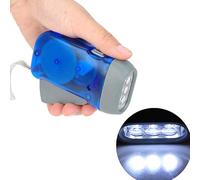 Brussels 08 1 lampe de poche à 3 LED sans batterie pour voyage, camping, escalade, randonnée