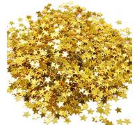 Brussels 08 1 sac de 15 g de confettis en forme d'étoile dorée à paillettes pour mariage, fête nuptiale, fête de Noël, décoration des ongles