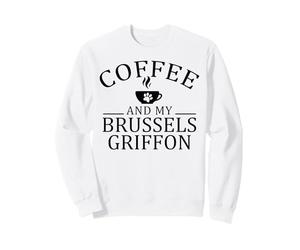 Brussels Griffon Bruxellois Chien Et Café Sweatshirt