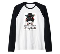 Brussels Griffon Kinda Busy Being A Dog Mom Funny Messy Bun Manche Raglan
