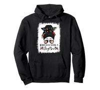 Brussels Griffon Kinda Busy Being A Dog Mom Funny Messy Bun Sweat à Capuche
