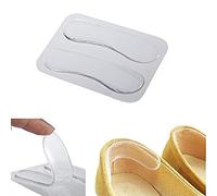 Brussels08 1 paire Coque en silicone gel Talon Coussin de protection Foot Care à chaussures talons Insert Pad à talon Semelles de protection arrière Liner,Silicone, claire, Taille M