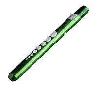 Brussels08 1pièce Format de poche Pen Light Lampe de lampe torche LED de premiers secours Medical Doctor Nurse d'urgence lampe Stylo d'inspection avec clip étanche Alimenté par 2 piles AAA