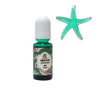 Brussels08 Flacon de 10 g/flacon de pigment liquide pour résine époxy, teinture UV pour résine UV, teinture inodore pour la fabrication de bijoux, résine UV et silicone, loisirs créatifs, vert
