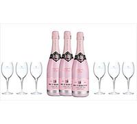 BRUT DARGENT Party Set Vin Mousseu avec 6 verres 2,25 L