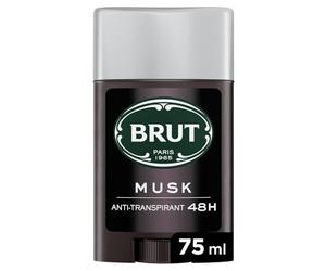 BRUT - Déodorant Stick Homme Protection Longue Durée au parfum Musk, Stick 75 mL - Lot De 3