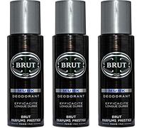 Brut Lot de 3 déodorants en spray Musc 200 ml