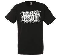 Brutal Truth Logo Black T-Shirt Rock Band Shirt Heavy Metal Tee