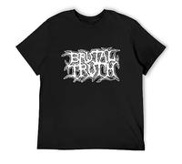Brutal Truth Logo Mens T-Shirt Fashion Casual Unisex Black Tee L