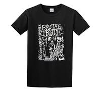 Brutal Truth Religion Unisex 100% Cotton Short-Sleeve T-Shirts Black XXL