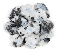 Brute de pierre naturelle de quartz Pierre de Lune - 500g pierre brute de quartz Pierre de Lune à utiliser comme pierre d'ordinateur, pierre d'eau, pierre de guérison Reiki, pierre de décoration