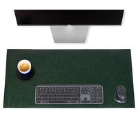 Brute Strength - Sous-main - 80cm x 40cm - Vert - Forme rectangulaire - Sous-main en cuir PU de haute qualité - Tapis imperméable pour ordinateur portable, bureau et maison