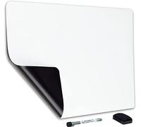 Brute Strength - Tableau blanc magnétique, tableau magnétique flexible effaçable à sec pour la semaine, tableau magnétique à mémo pour le réfrigérateur et les repas en famille (42 x 29 cm)