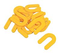 Brutus 99802BR Seau de 100 cales d'espacement en forme de fer à cheval, 0,9 cm, jaune, m²