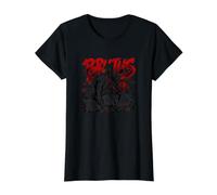 Brutus Jules César Histoire Romaine Ides de Mars T-Shirt Graphique avec Valeur, Femme, Noir, S