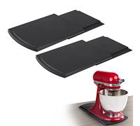 Bruvoalon Lot de 2 plateaux coulissants pour cafetière, cafetière, grille-pain, mixeur KitchenAid, mixeur et friteuse à air comprimé avec roulettes