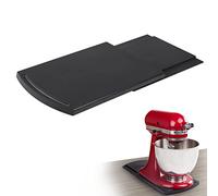 Bruvoalon Plateau coulissant pratique pour cafetière, panier de déménagement d'appareils de cuisine, tapis de rangement avec roulettes lisses compatible avec mixeur KitchenAid (lot de 1)
