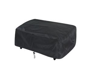 bruwaa Housse de Protection pour Plancha,Dimension 80x60x25 cm,Imperméable, Anti-UV, Noir,Housse Plancha Universelle | Gazinière | Barbecue d’Extérieur