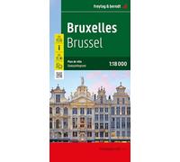 Bruxelles / Brüssel, Stadtplan 1:18.000, freytag & berndt: Gesamtplan inkl. Innenstadtplan