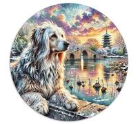 Bruxelles Griffon 1000 Piece Puzzle Rond, pour Enfants Adulte De Forme Irrégulière, Décoration pour Enfants Cadeau 12 Ans De Qualité Supérieure 1000pcs (67.5x67.5cm)