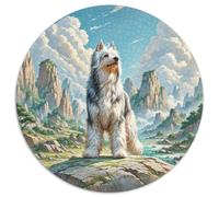 Bruxelles Griffon 1000 Piece Puzzle Rond, pour Enfants Adulte Jouets De Anti Stress Décoration pour Enfants Cadeau De Qualité Supérieure 1000pcs (67.5x67.5cm)