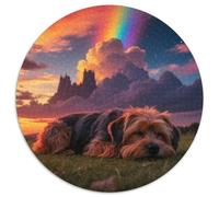 Bruxelles Griffon 1000 Pièces Casse-tête Animal de Compagnie Chien Puzzles Circulaires pour Adultes Et Enfants Classiques l'art De La Décoration Moderne Décompression 1000pcs (67.5x67.5cm)