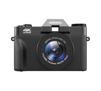 Bruxera Appareil Photo numerique Trovoro Nouvelle caméra de Voyage numérique d'entrée de Gamme 4K HD 48MP pour la Maison avec Wi-FI(Noir,64GB)