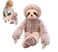 Bruyère en peluche - Mignon oreiller paresseux, peluche paresseux pour filles et garçons, animaux en peluche, mignon peluche
