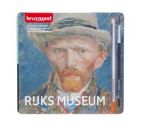 Royal Talens – Crayons aquarelle Vincent Van Gogh – Boîte métal 24 couleurs avec pinceau